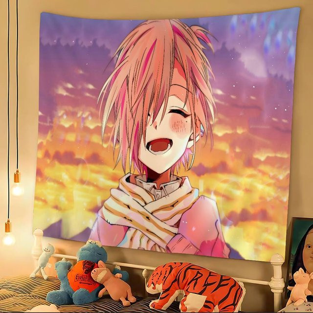 M-mitsuba Hippie Wandbehang im Kawaii Design für dein Wohnzimmer oder Schlafzimmer - Bild 1