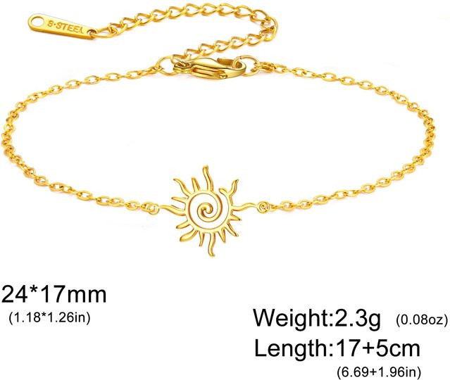 YULIN Armband, Edelstahl, Gold, Damen, 17-22cm - Bild 1