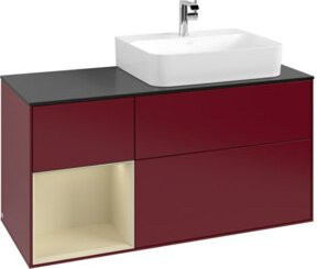 V&B Finion Waschtischunterschrank mit Abdeckplatte in Peony Matt, Breite: 120 cm - Bild 1