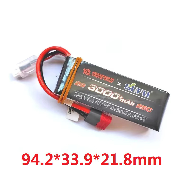 MJX Lipo Batterie mit USB-Anschluss für RC Autos Hyper Go 16208 16210 14301 14302 14303 14209 14210, Schwarz - Bild 2