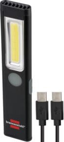 Brennenstuhl LED Akku Handleuchte PL 200 AC mit COB LED und Magnet, Schwarz/Rot, 200lm - Bild 1