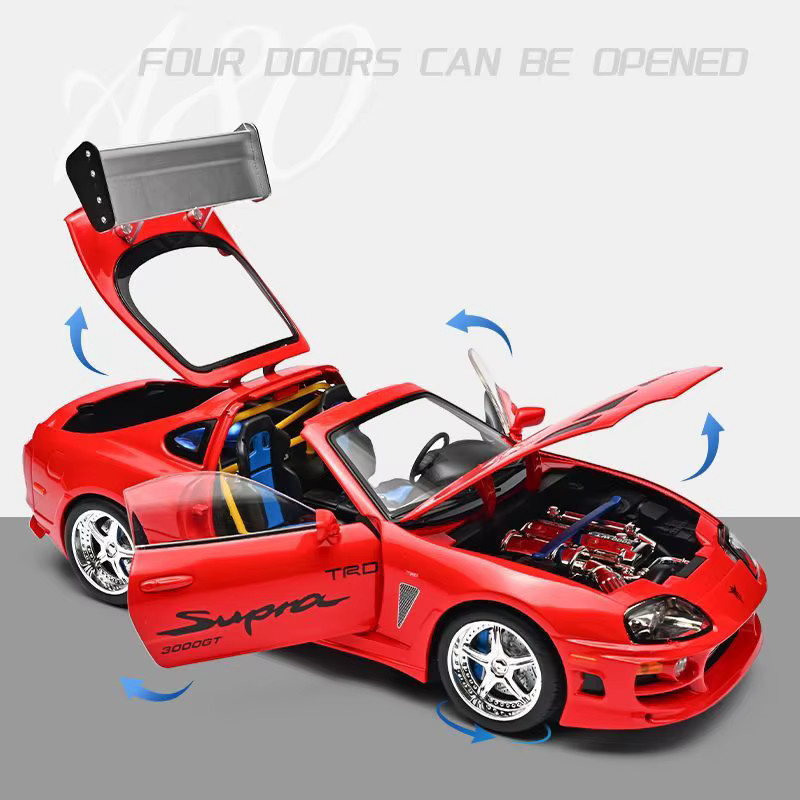 MAKEDA 1995 Supra A80 MK4 Sportwagen-Modell, 1:24, Metall, mit Sound und Licht, ab 18 Jahren - Bild 2
