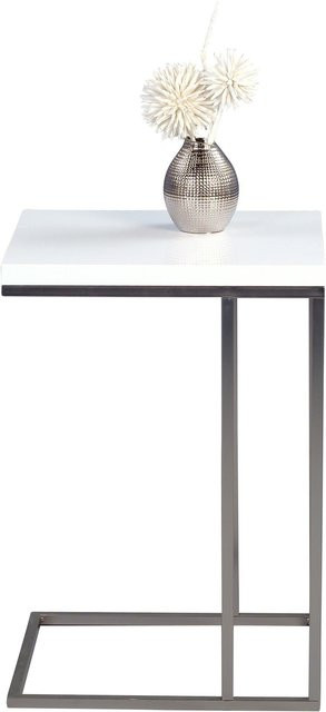 Beistelltisch MICHI M2 KOLLEKTION modern weiß B/T/H: 43 x 43 x 43 cm - Bild 1