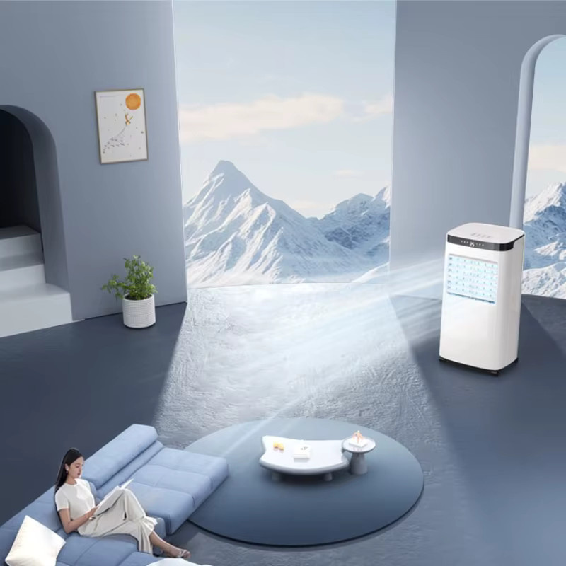 HAOYUNMA Hochleistungs-Eiskühlnebel-Ventilator als tragbare Klimaanlage in Weiß - Bild 2