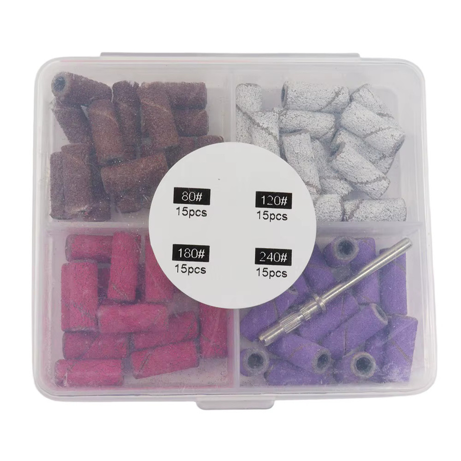 Easy Nail Nagelkunst Mini-Schleifbänder Set, 60 Stück, 4 Körnungen, 3mm - Bild 2