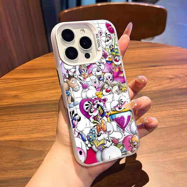 D-Diddl Handyhülle Bumper Case für iPhone in Silber und Weiß - Bild 1
