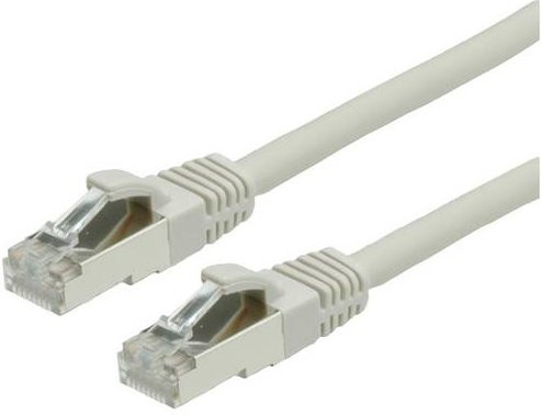 VALUE RJ45 Patchkabel CAT 6 S/FTP Ethernet LAN Kabel Grau, Länge: 10,00 m - Bild 1