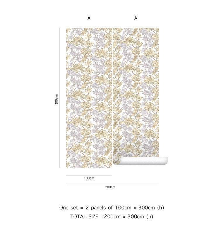 Tenue de Ville Wallpaper Panache Ghost abstrakte florale Vlies Tapete Multicolour - Bild 2