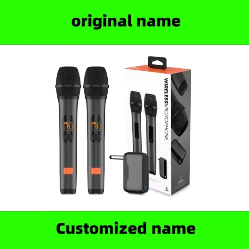 JBL 2-Kanal UHF Digital Funkmikrofonsystem in Schwarz mit zwei wiederaufladbaren Mikrofonen für die PartyBox DJ - Bild 2