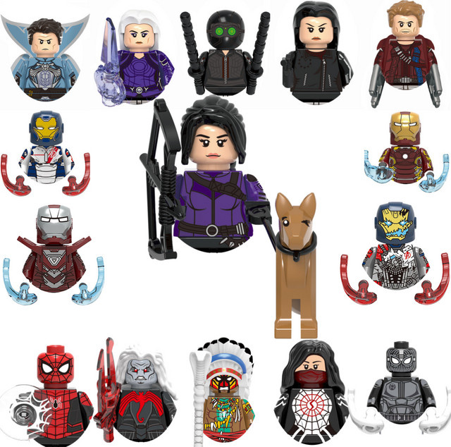 Marvel Bausteine Mini-Actionfiguren, Doctor Strange, Spider-Man, Kate Bishop - Bild 1