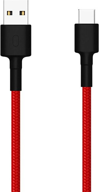 Xiaomi USB-A auf USB-C Daten- und Ladekabel mit 18W in Rot, 1m - Bild 1