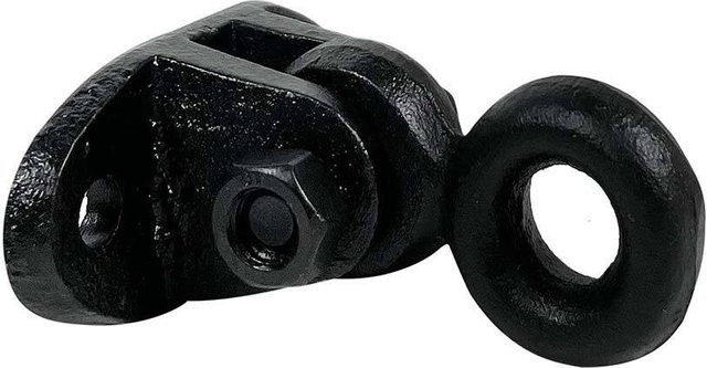 Mauerring Befestigungsring Anbindering Wandring aus Gusseisen im Antik-Stil in Schwarz - Bild 1