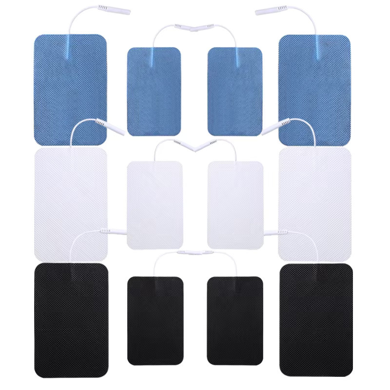 Silikon Gel TENS Pads EMS Elektroden Patches für digitale Akupunktur und Physiotherapie in Blau - Bild 1