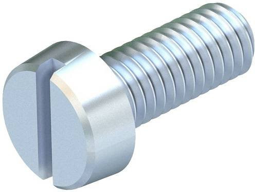 OBO Bettermann Zylinderkopfschraube aus Stahl, Farbe: Silber, Menge: 100 Stück, Durchmesser: 6 mm, Länge: 10 mm - Bild 1