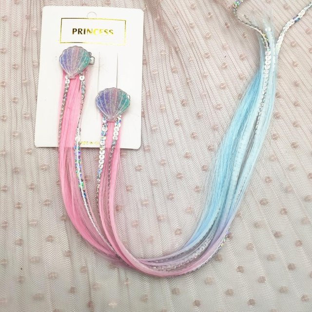 NATAWA Haarverlängerung Regenbogen, Haarschmuck für Kinder - Bild 1