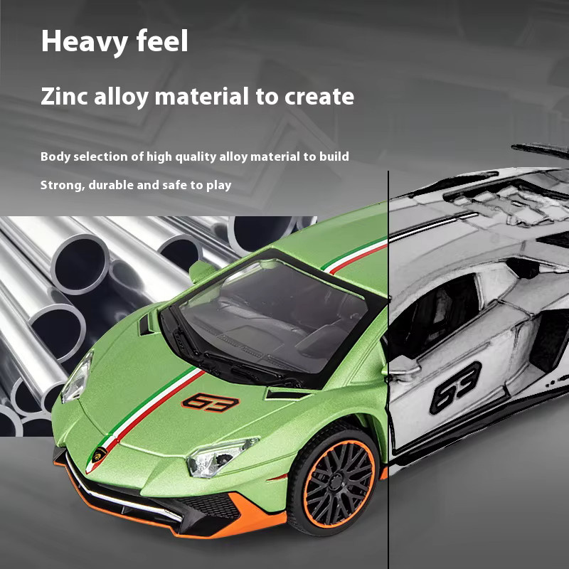 Maisto Lamborghini Aventador SVJ LP780-4 Sportwagenmodell, 1:32, mit Ton und Lichtern - Bild 4