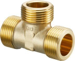 Oventrop T-Stück für Regudis W-HTF in Gold - Bild 1