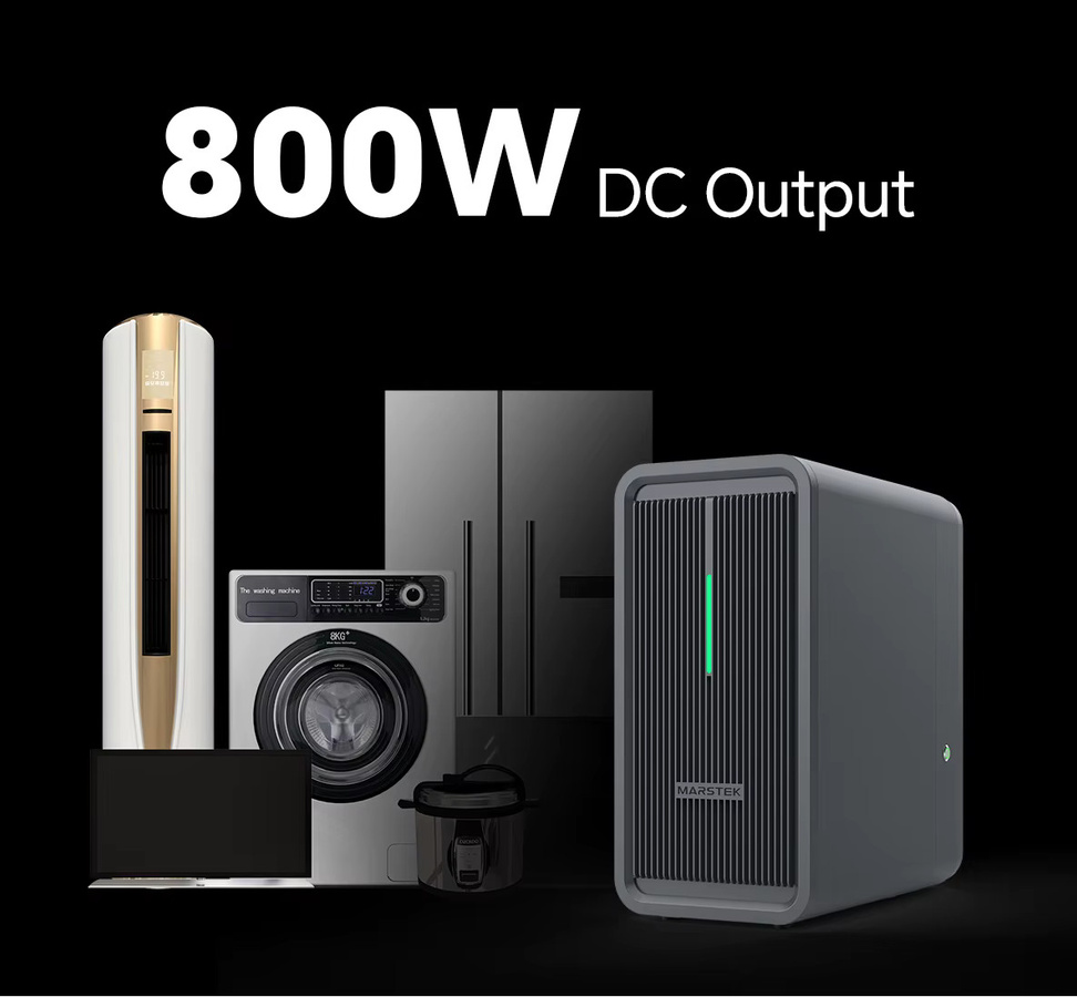 MARSTEK B2500-D Balkon-Solarbatterie LiFePO4 Energiespeichersystem mit 2240Wh Kapazität, 1600W Leistung, Dual MPPT und 800W Ausgang, IP65 Schutzklasse für Deine Heimstromversorgung - Bild 6