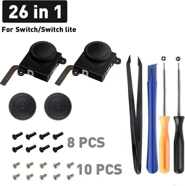 DATA FROG 3D-Joystick-Ersatzkit für Nintendo Switch Lite und OLED - Bild 1