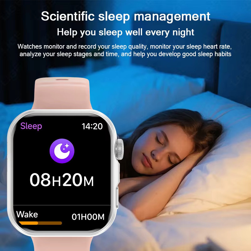 LIGE Smartwatch, AMOLED-Bildschirm, Silikon, Schwarz - Bild 4