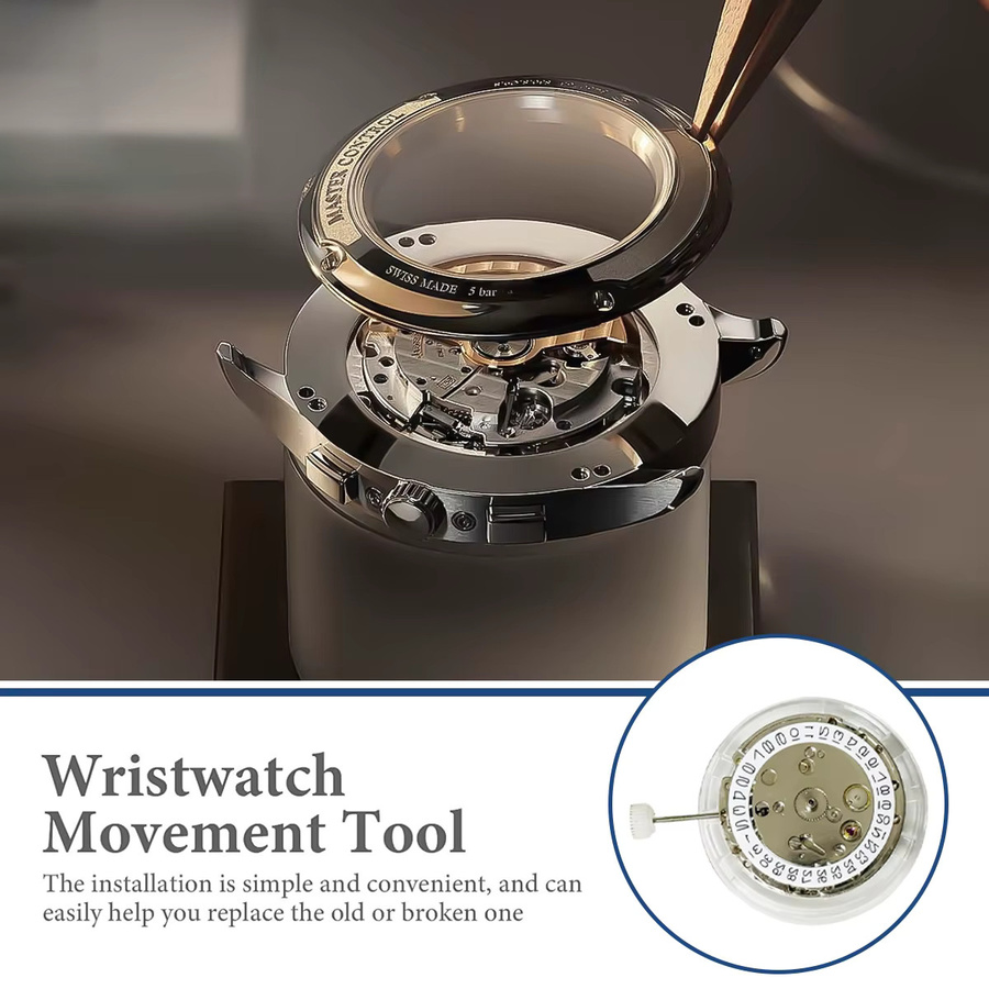 OAKCHARM Uhrenreparaturteile, 2813 Uhrwerk, Einzelkalender, Automatik, Silber - Bild 2
