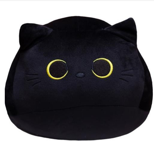Yiran toy Kawaii Schwarze Katze, Plüschtier, 20cm, ab 14 Jahren - Bild 1