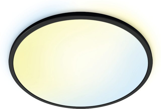 WiZ SuperSlim LED-Deckenleuchte Tunable White Schwarz 2450lm - Bild 1
