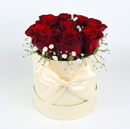 Box Rom Arrangement Rosen Red Round