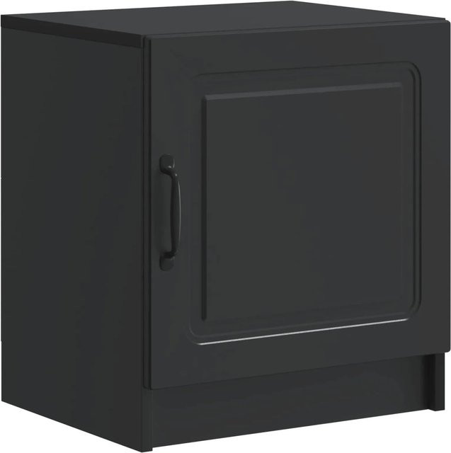 vidaXL Nachttisch modern in Schwarz aus MDF, B/T/H: 43 x 34,5 x 47 cm - Bild 1