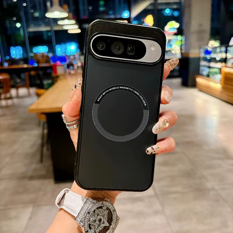 Dopamin Magnetische Matte Schutzhülle für Google Pixel 10 9 8 7 Pro XL 9A 8A 7A in Schwarz mit Wireless Charging Funktion - Bild 2