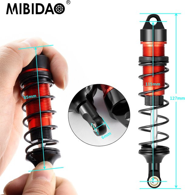 MIBIDAO Metall-Stoßdämpfer, Zubehör, Rot - Bild 1