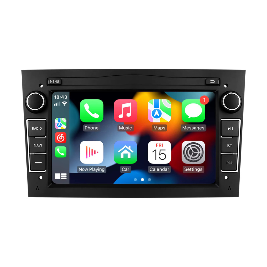 OSSURET Android Autoradio mit GPS und Carplay in Schwarz für Opel Astra H J2004 Vectra Vauxhall Antara Zafira Corsa C D Vivaro Meriva - Bild 7