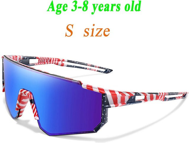 Sonnenbrille Kinder, Baseball, blue, Unisex, Vollrand, Kunststoff - Bild 1