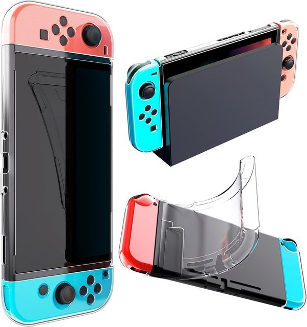 Transparente TPU Schutzhülle für deine Nintendo Switch Spielkonsole als Dockbar Rahmen Protector - Bild 1