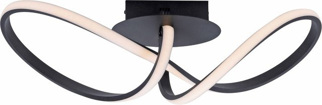 Just Light LED-Deckenleuchte MARIA Schwarz Aluminium Kunststoff B/H/T: 24,5 x 27 x 61 cm - Bild 1