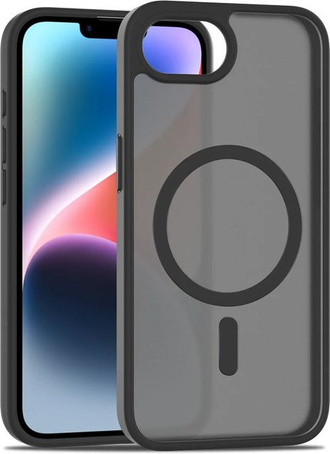 Matte MagSafe Handyhülle für Apple iPhone in Schwarz - Bild 1