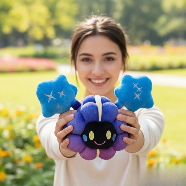 Potdemiel Cosmog Pokémon Plüschpuppe, Gelb, Lila - Bild 1