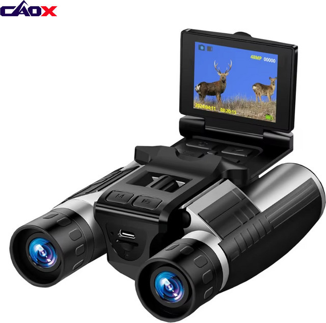 CAOX DT40 2.5K HD Fernglas-Kamera mit 48MP, 12X optischem Zoom und 8X digitalem Zoom, Teleskop für Outdoor und Camping - Bild 1