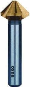 RUKO Kegel- und Entgratsenker DIN 335 Form C 90 Grad HSS-TiN geschliffen in Gold, Durchmesser: 31 mm - Bild 1