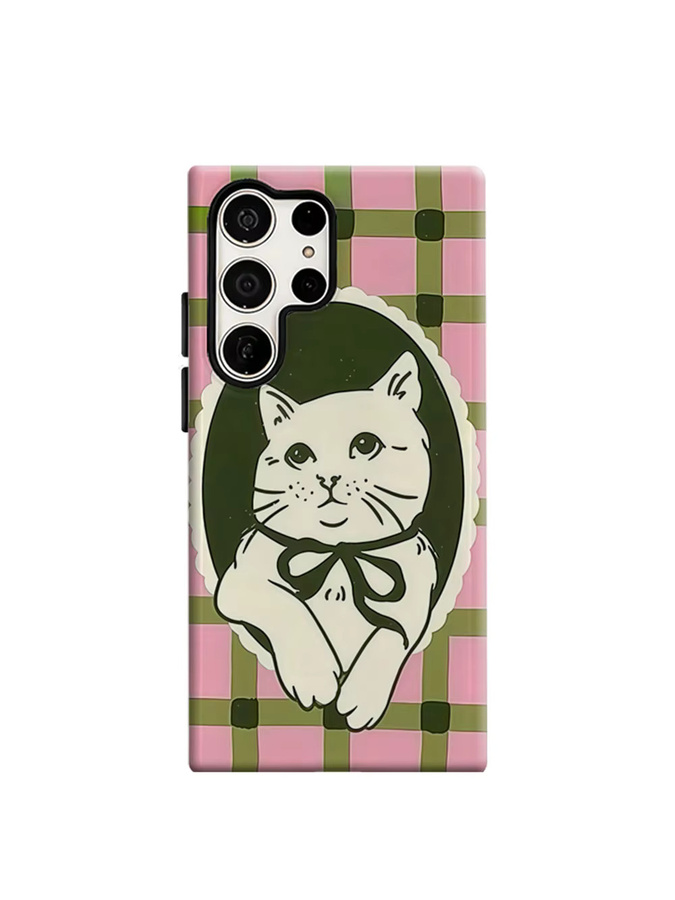 Aurbe Handyhülle mit Gingham-Muster und Schleife für Samsung Galaxy S26 S25 S24 S23 Ultra Plus, Schutzhülle in Multicolour - Bild 6