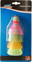 New Sports NSP Soft-Federbälle aus Schaum, bunt, 4 Stück, B/H: 13,5 x 27 cm - Bild 1