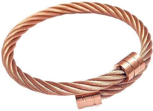 YUZZ Manschettenarmband, Edelstahl, Gold, Unisex - Bild 1