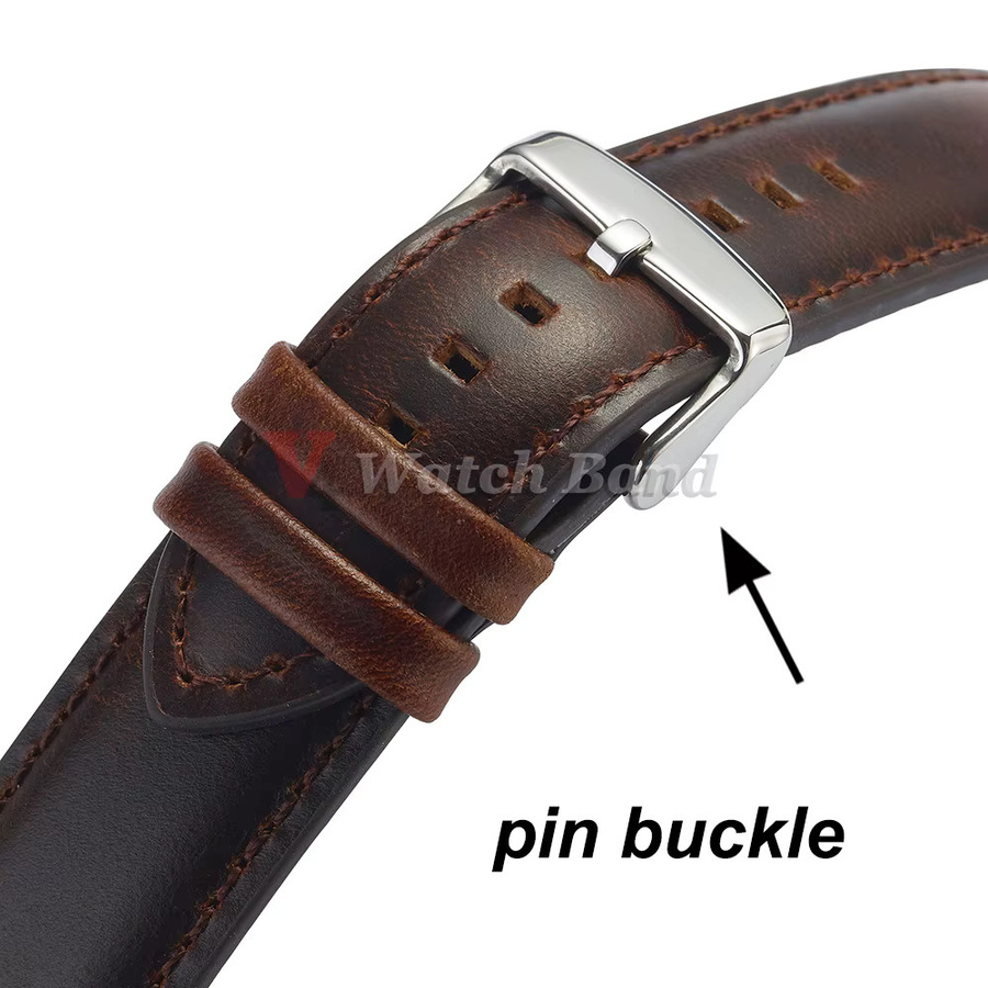 Uhrenarmband Echtleder, Vintage, Unisex - Bild 3
