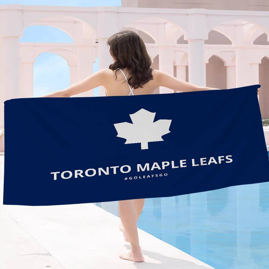 Dalangpa Strandtuch Toronto Maple Leafs Multicolor, Mikrofaser, schnelltrocknend und sandfrei, B: 30 cm, H: 60 cm - Bild 3