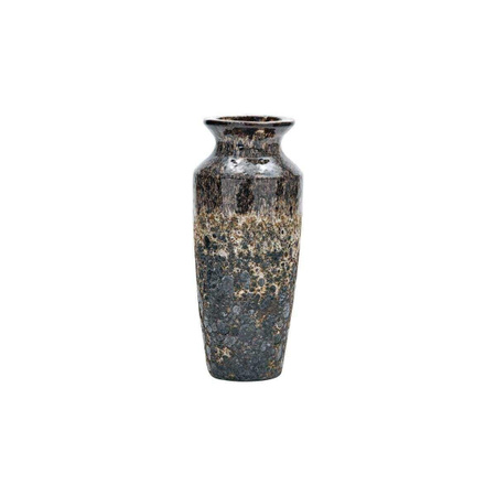 House Doctor Vase Maya aus Steingut in antik braun, Höhe: 40 cm