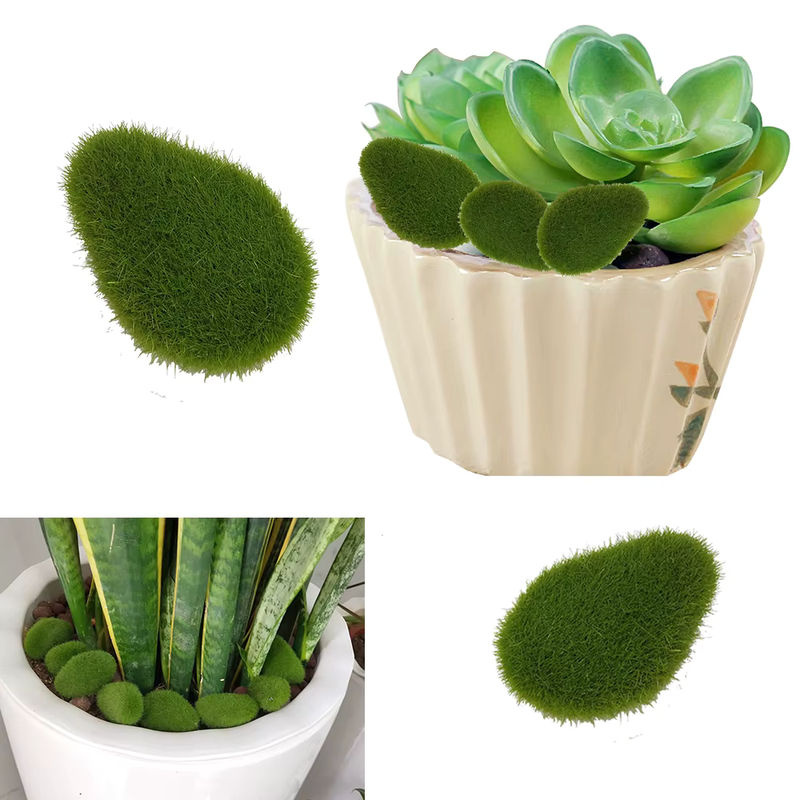 30 Stück künstliche Moosfelsen in Grün für DIY-Gartendekoration und Wohnkultur - Bild 3
