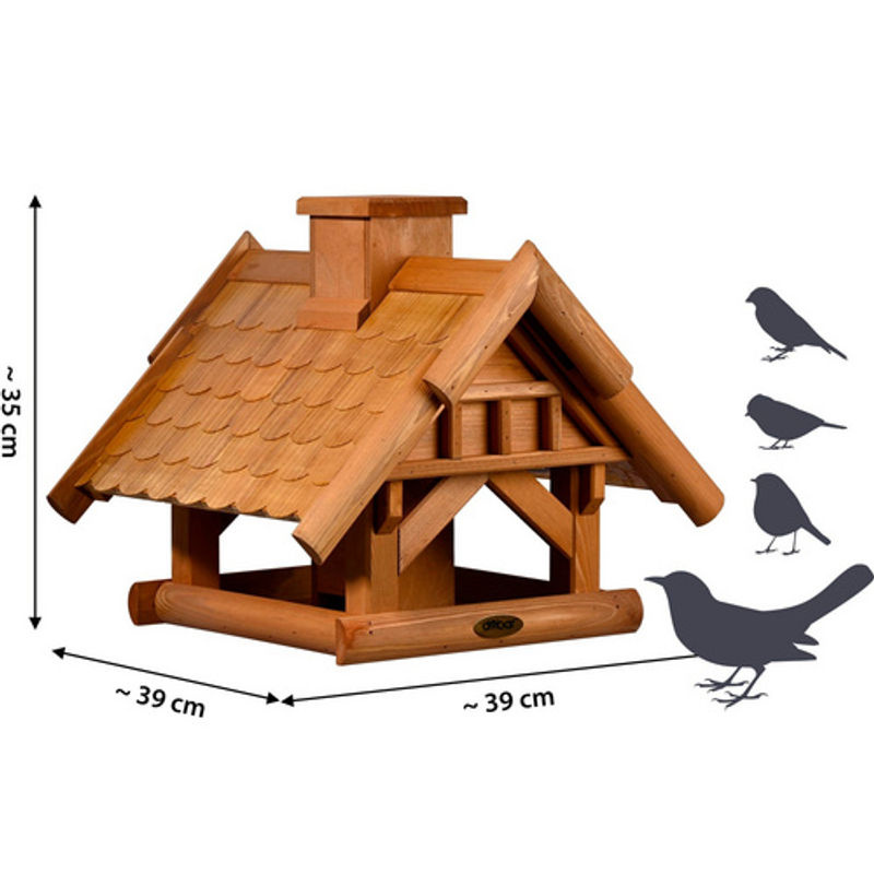 dobar Vogelhaus Blätterfall für Ständermontage in Braun - Bild 2