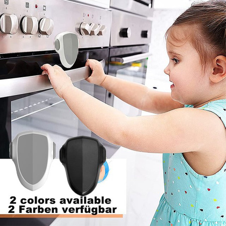 Two Dads Baby Backofen Türschloss in Grau zur Kindersicherung für Küche und Schränke
