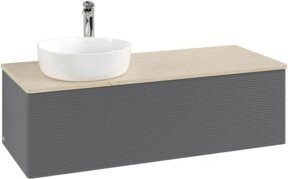 V&B Waschtischunterschrank Antao mit Frontstruktur, lackiert, B/T/H: 120 x 50 x 36 cm - Bild 1