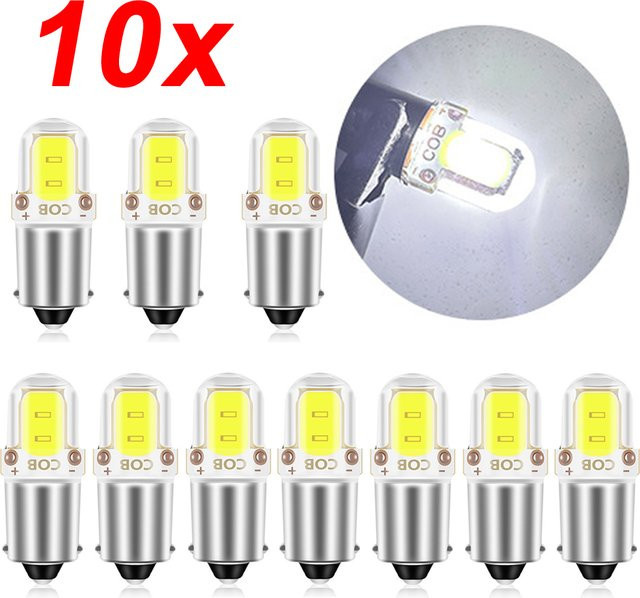BA9S T4W H6W LED COB Kennzeichenleuchten Set für Auto, Weiß 6000K, 12V, CANBUS-kompatibel - Bild 1